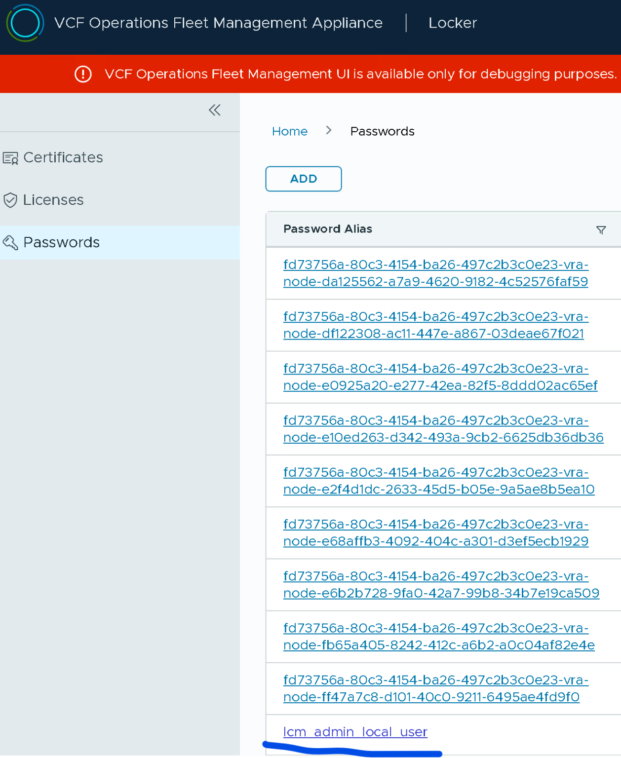 Reset Admin@local password for Fleet Management in VCF 9. Fleet ...